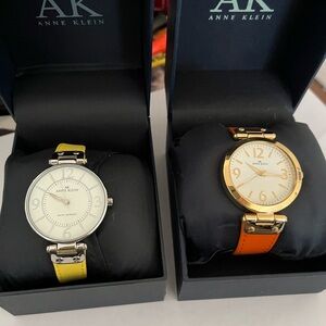 Anne Klein Yellow and Orange Watches